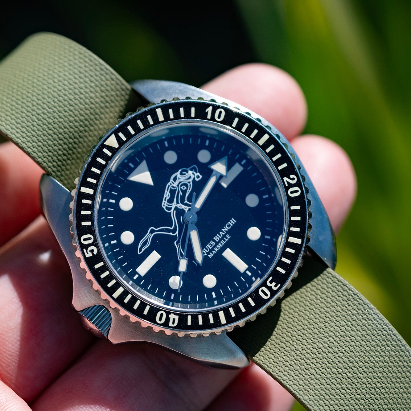 Bracelet FKM une pièce Kaki