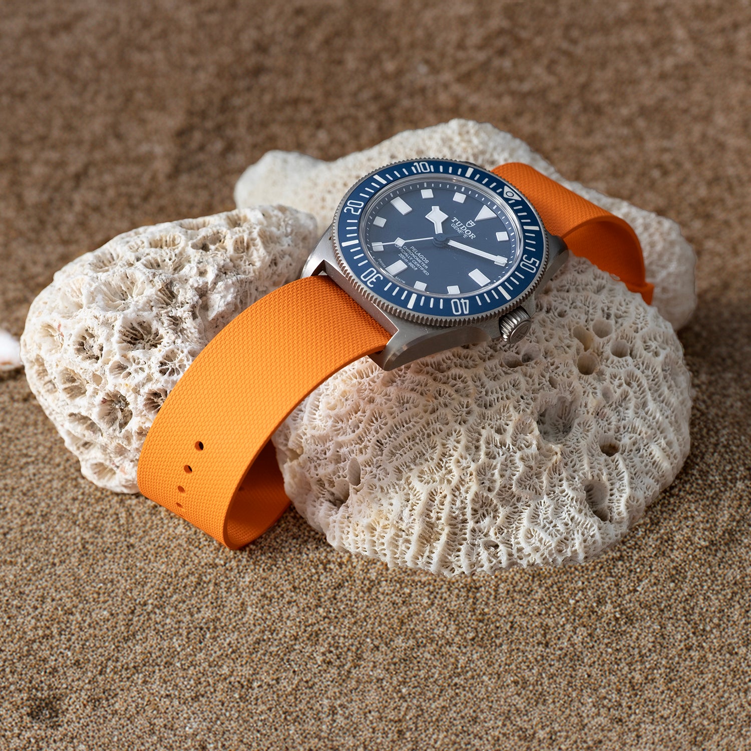 Bracelet FKM une pièce orange