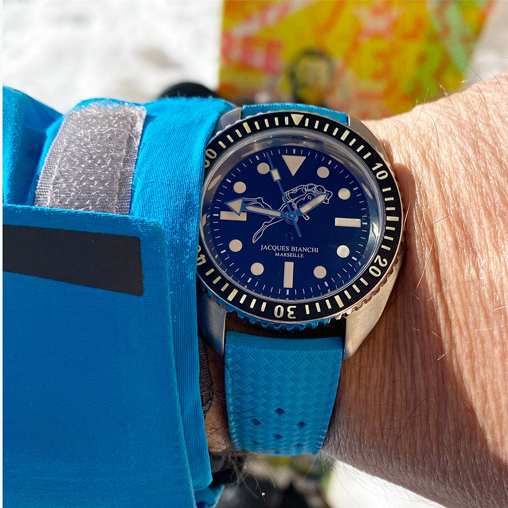 Bracelet tropical bleu azur